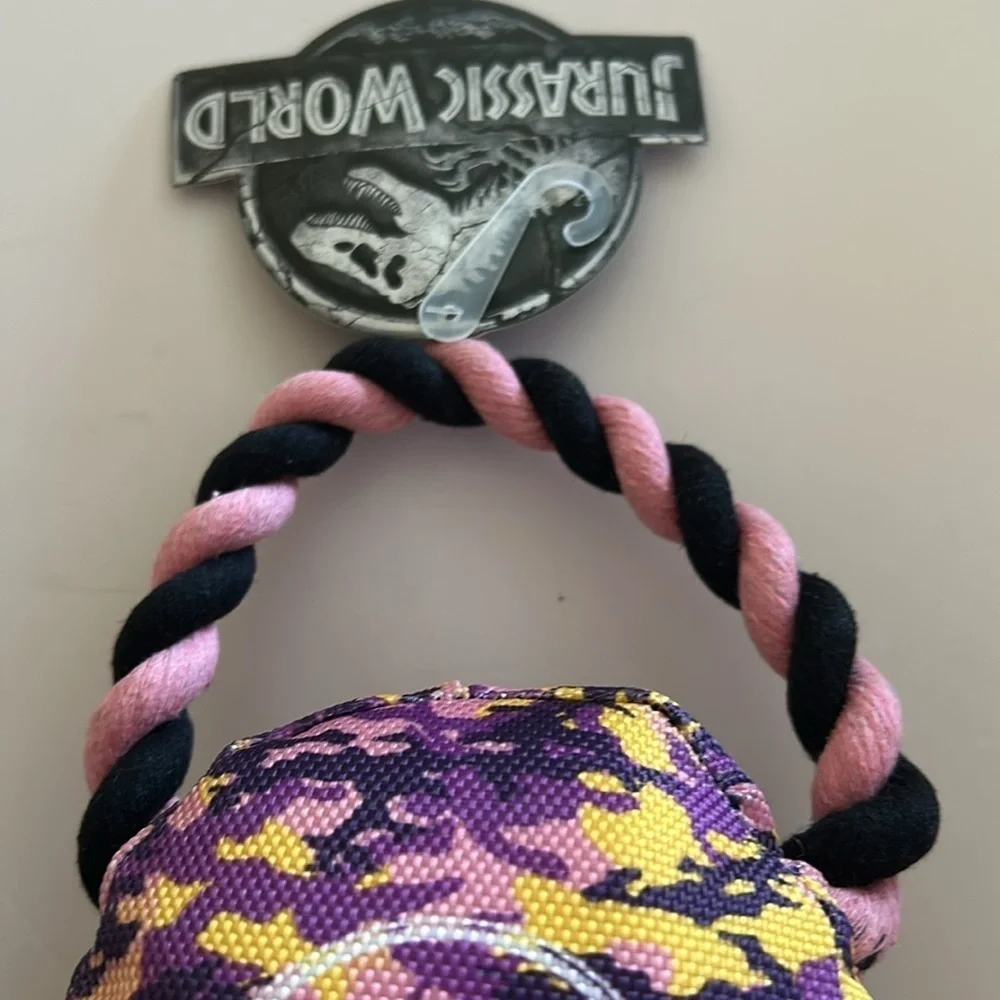 Jurassic World Purple Camo Dog Pull Toy - NEW WITH TAGS